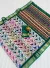 MG 401 Plain Linen Printed Daily Wear Sarees Wholesale Shop In Surat